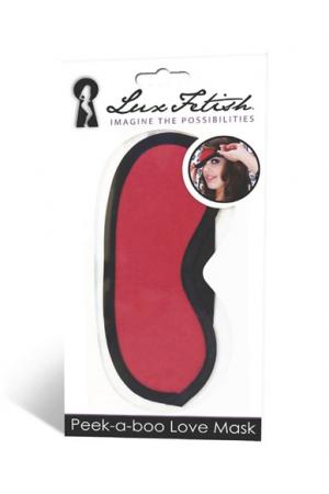 Peek-a-Boo Love Mask - Red