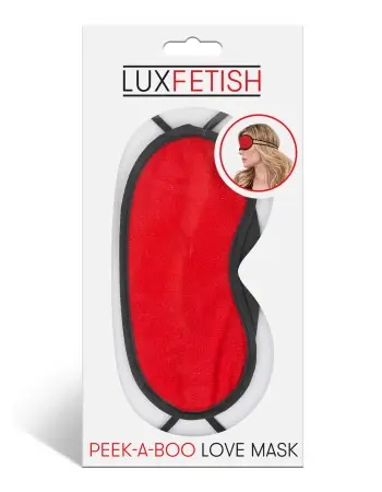 Peek-a-Boo Love Mask - Red