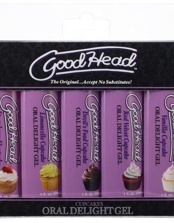 Goodhead - Oral Delight Gel - Cupcake - 5 Pack - 1 Fl. Oz.