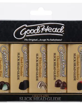 Goodhead - Slick Head Glide - Chocolate - 5 Pack - 1 Fl. Oz.