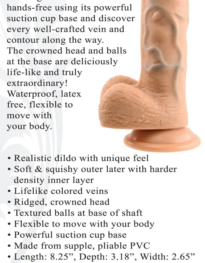 Realistic Dong - 8 Inches - Light