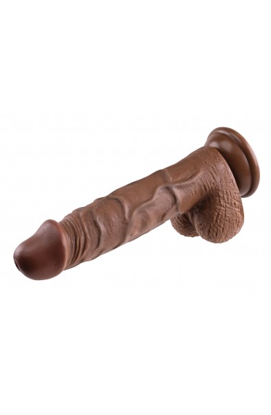 Realistic Dildo - 8 Inches - Dark