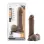 Dr. Skin Plus - 9 Inch Thick Posable Dildo With  Balls - Chocolate