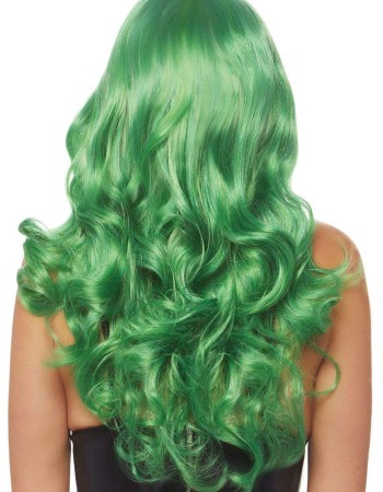 24 Inch Misfit Long Wavy Bang Wig - Green