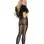 Pantyhose With Lace Backseam - One Size - Black