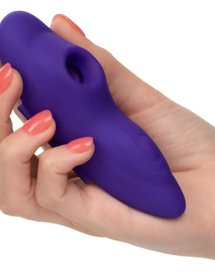 Lock-N-Play Remote Suction Panty Teaser - Purple