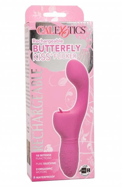 Rechargeable Butterfly Kiss Flicker - Pink