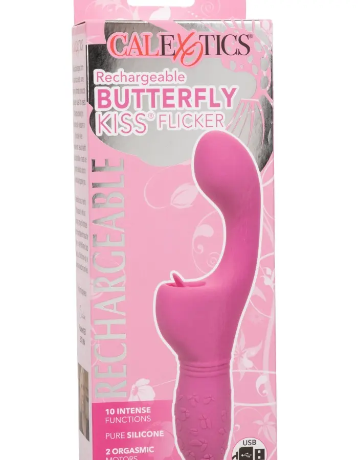 Rechargeable Butterfly Kiss Flicker - Pink