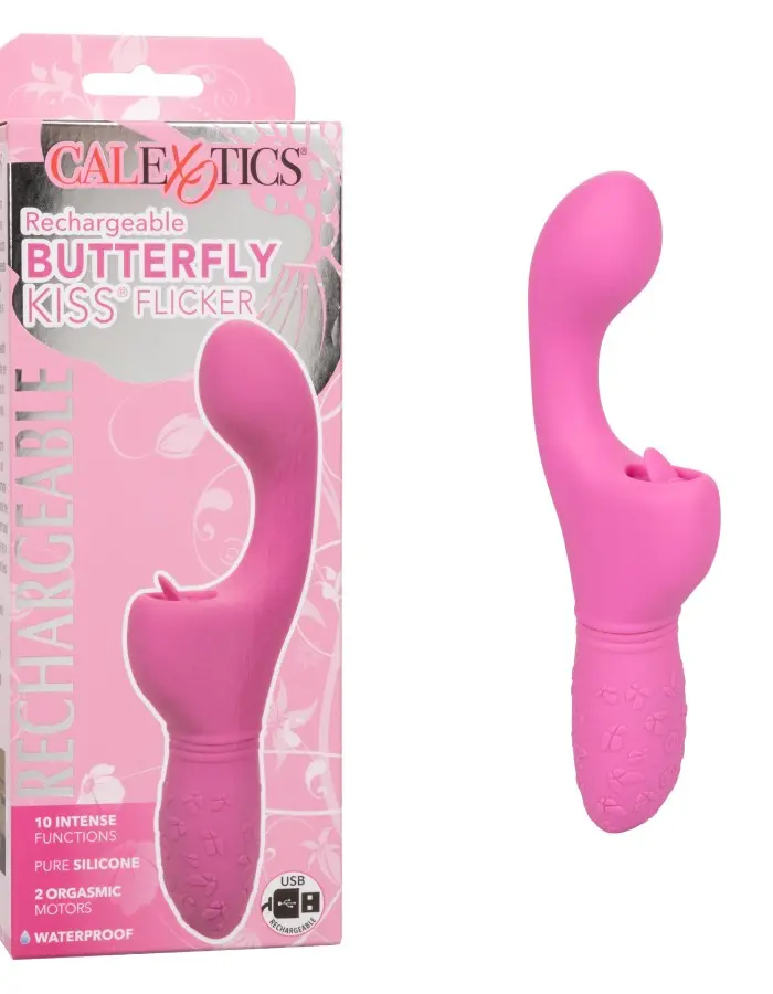 Rechargeable Butterfly Kiss Flicker - Pink