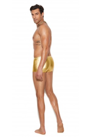 Men's Gold Lame Boxer Brief - Large/xlarge - Gold