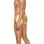 Men's Gold Lame Boxer Brief - Small/medium - Gold