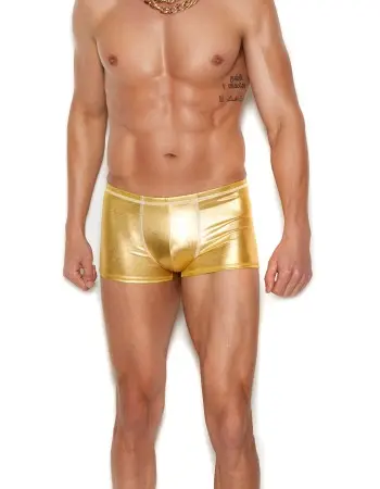 Men's Gold Lame Boxer Brief - Small/medium - Gold