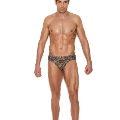Men's Thong Back Brief - Small/medium - Animal