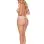 Lace Panty With Open Crotch - Queen - Baby Pink