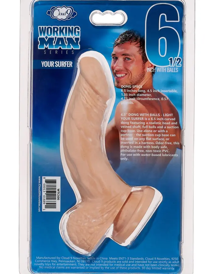 Cloud 9 Working Man 6.5 Inch With Balls - Your Surfer - Light