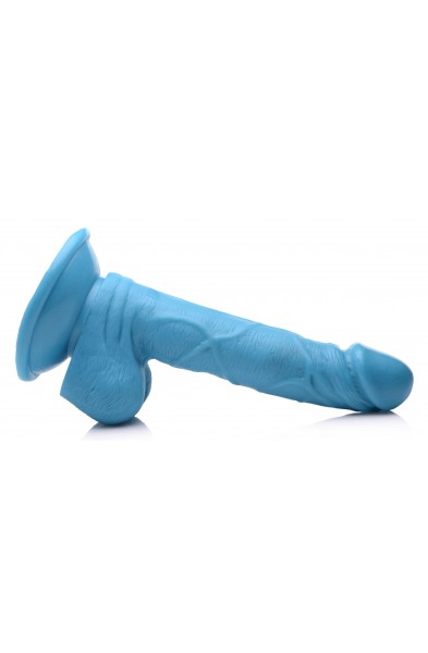 Pop Pecker 6.5 Inch Dildo With Balls - Blue