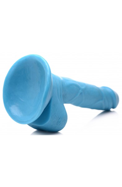 Pop Pecker 6.5 Inch Dildo With Balls - Blue