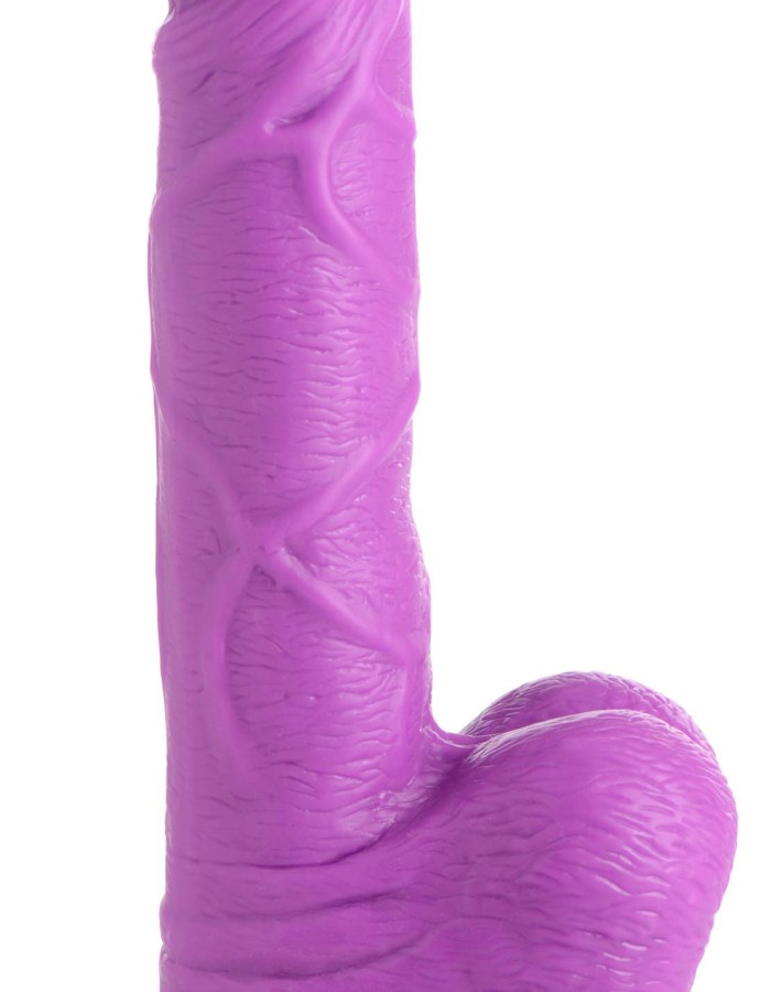 Pop Pecker 6.5 Inch Dildo With Balls - Purple