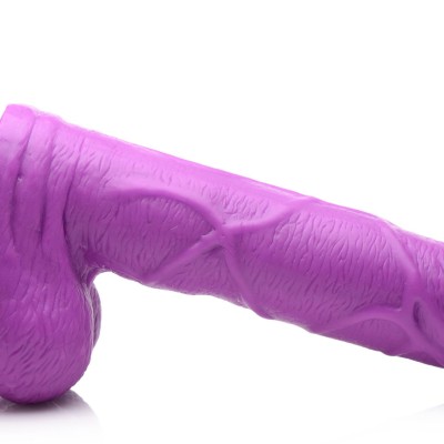 Pop Pecker 6.5 Inch Dildo With Balls - Purple