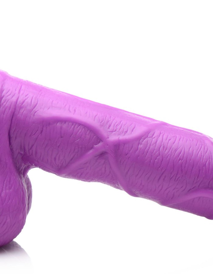 Pop Pecker 6.5 Inch Dildo With Balls - Purple