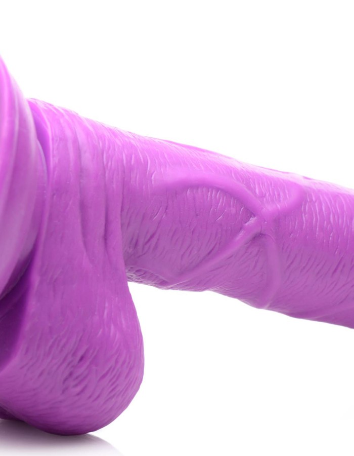 Pop Pecker 6.5 Inch Dildo With Balls - Purple