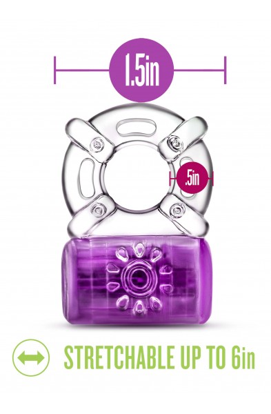 Play With Me - Pleaser Rechargeable C-Ring -  Purple