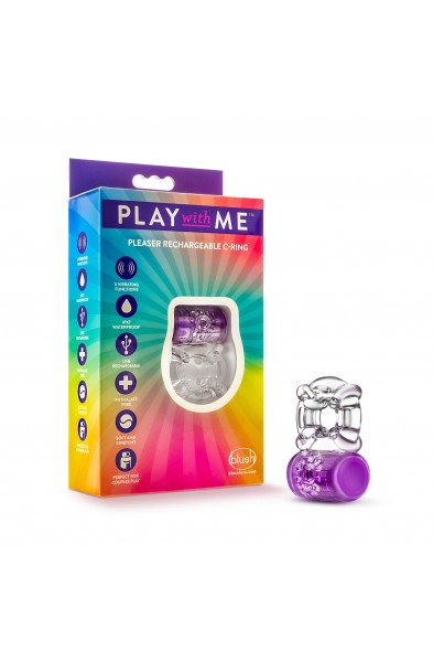 Play With Me - Pleaser Rechargeable C-Ring -  Purple