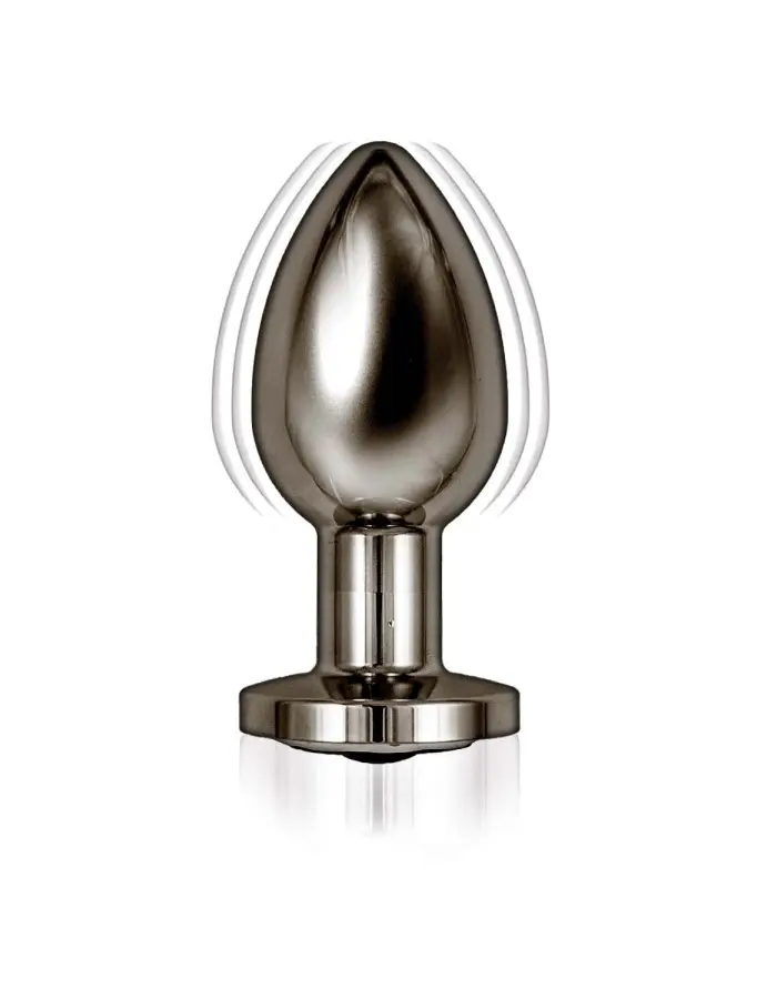 Ass-Sation Remote Vibrating Metal Plug - Black