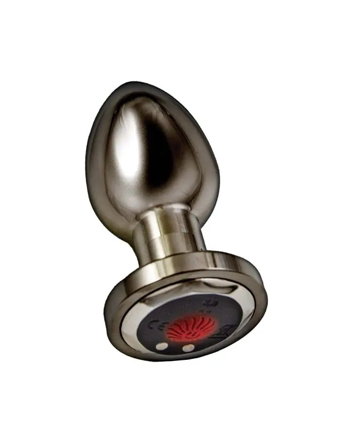 Ass-Sation Remote Vibrating Metal Plug - Black