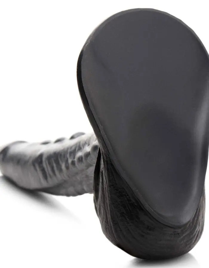 The Gargoyle Rock Hard Silicone Dildo -  Silver