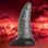 Beastly Tapered Bumpy Silicone Dildo - Silver