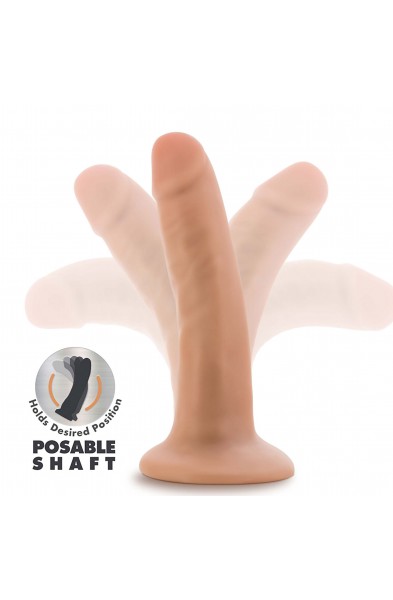 Dr. Skin Plus - 5 Inch Posable Dildo - Vanilla