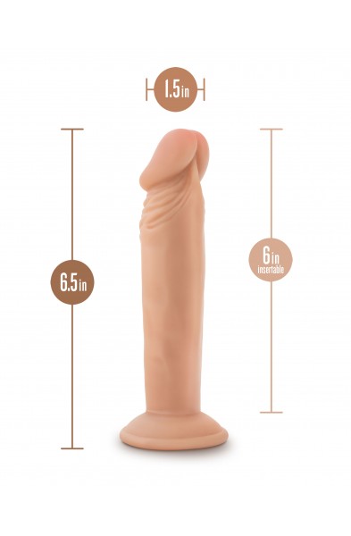 Dr. Skin Plus - 6 Inch Posable Dildo - Vanilla