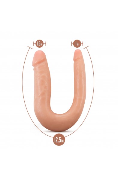 Dr. Skin Silicone - Dr. Double - 12 Inch Double  Dong - Vanilla