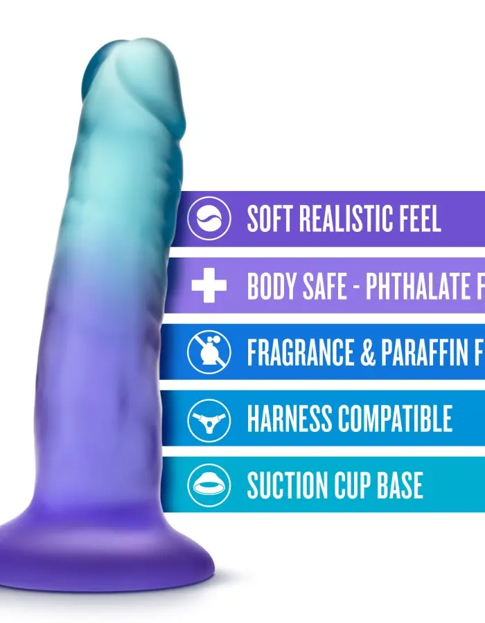B Yours - Morning Dew - 5 Inch Dildo - Sapphire