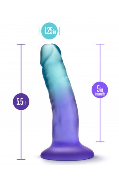 B Yours - Morning Dew - 5 Inch Dildo - Sapphire