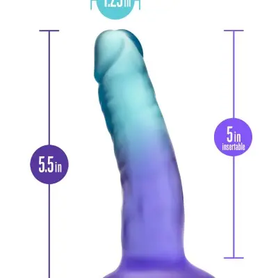 B Yours - Morning Dew - 5 Inch Dildo - Sapphire