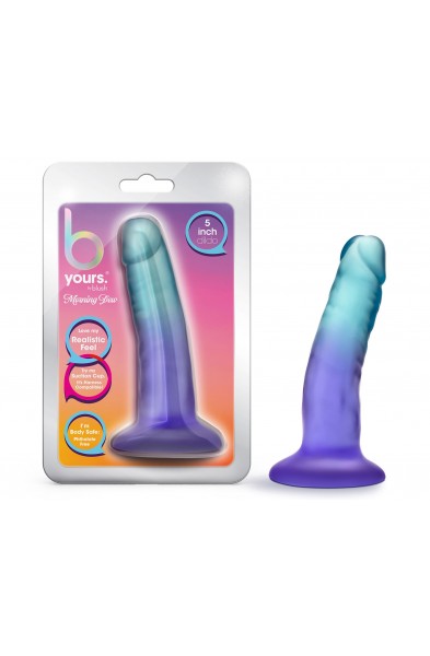 B Yours - Morning Dew - 5 Inch Dildo - Sapphire