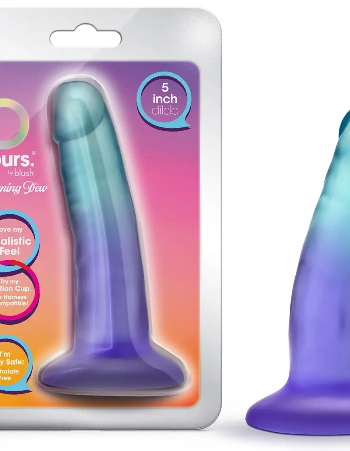 B Yours - Morning Dew - 5 Inch Dildo - Sapphire