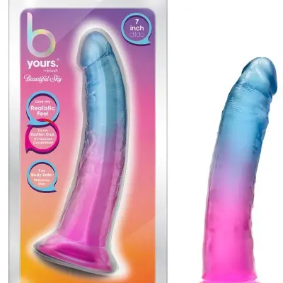 B Yours - Beautiful Sky - 7 Inch Dildo - Sunset