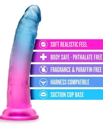 B Yours - Beautiful Sky - 7 Inch Dildo - Sunset