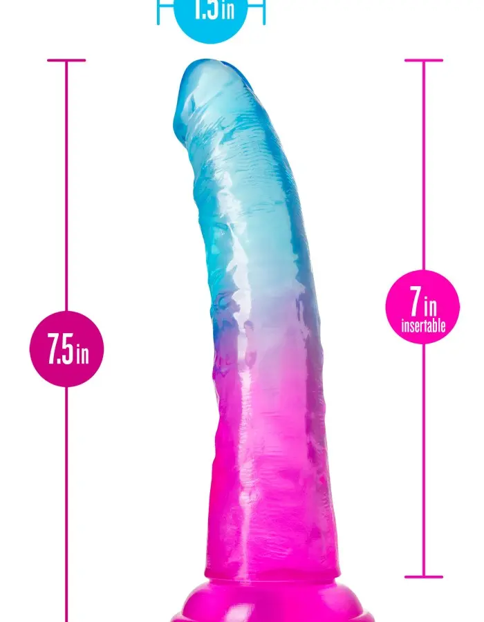 B Yours - Beautiful Sky - 7 Inch Dildo - Sunset
