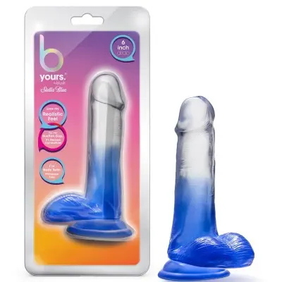 B Yours - Stella Blue - 6 Inch Dildo - Blue