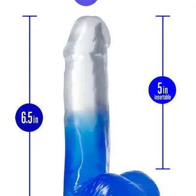 B Yours - Stella Blue - 6 Inch Dildo - Blue