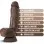 Dr. Skin Plus - 8 Inch Thick Poseable Dildo With  Squeezable Balls - Chocolate