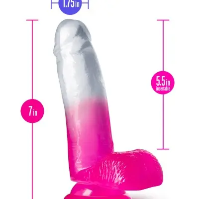 B Yours - Sugar Magnolia - 7 Inch Dildo - Fuchsia