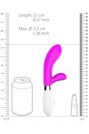 Achilles - Ultra Soft Silicone - 10 Speeds - Fuchsia