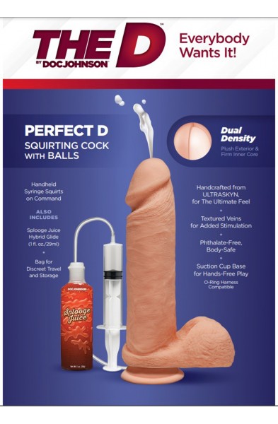 The D - Perfect D - Squirting 8 Inch With Balls