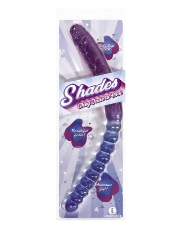 Shade - 17 Inch Double Dong - Violet and Blue