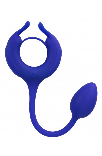 Admiral Plug and Play Weighted Cock Ring - Blue